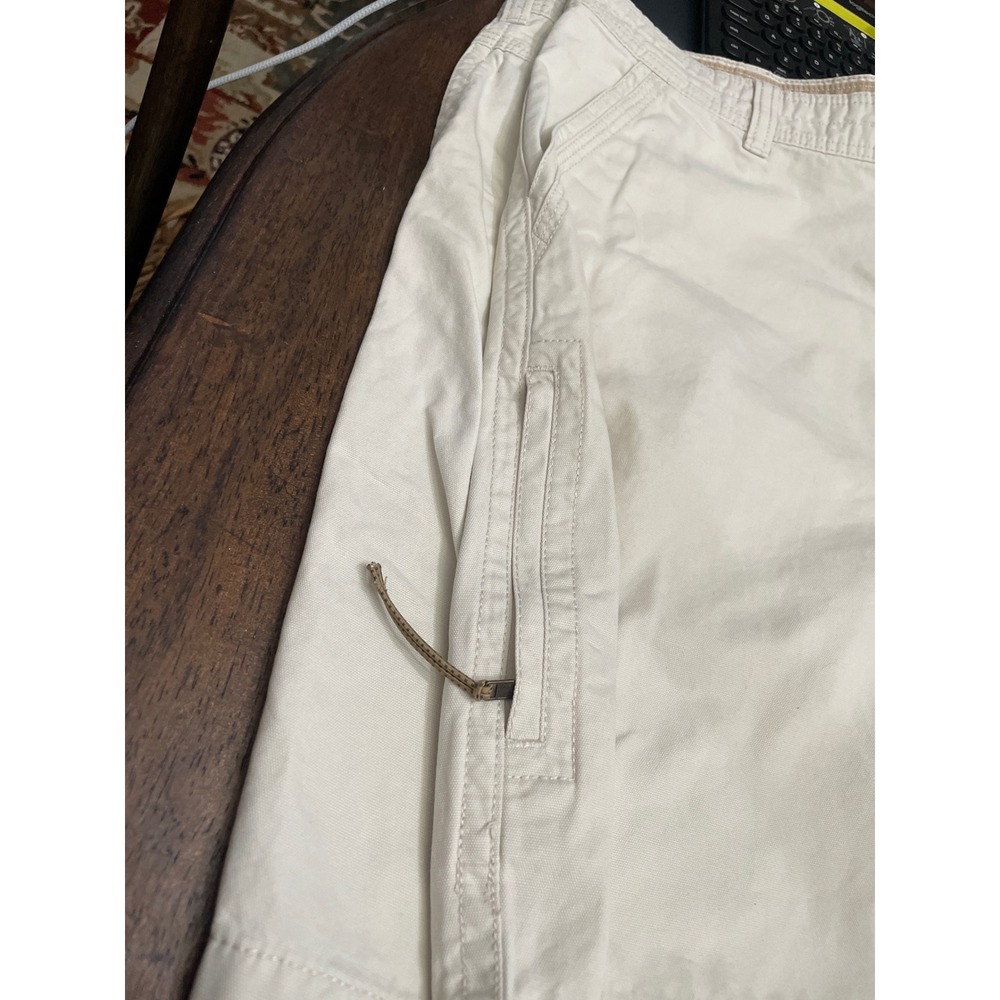 G.H. Bass & Co. Mens Cotton Cream Off-White Flat Front Zip Fly - Picture 6 of 6
